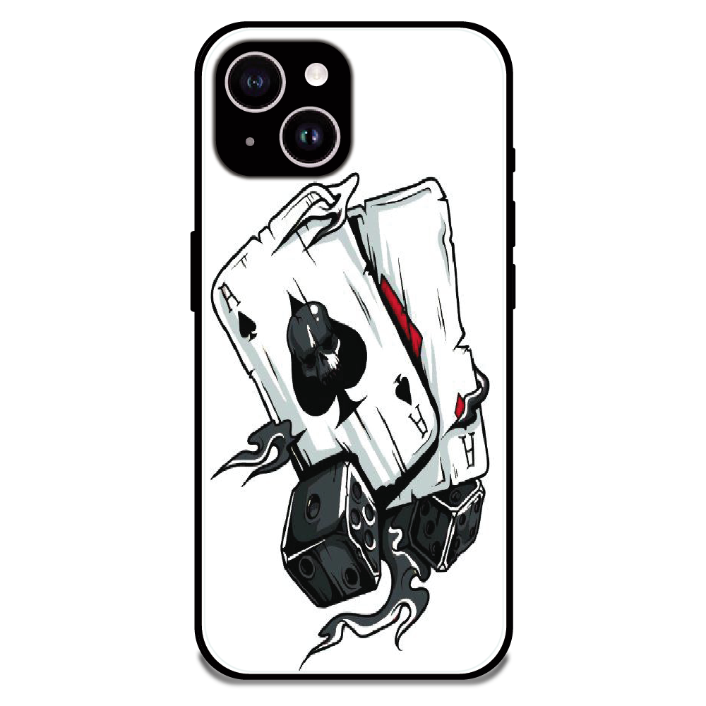 Aces & Dice - Glossy Metal Silicone Case For Apple iPhone 14 Plus