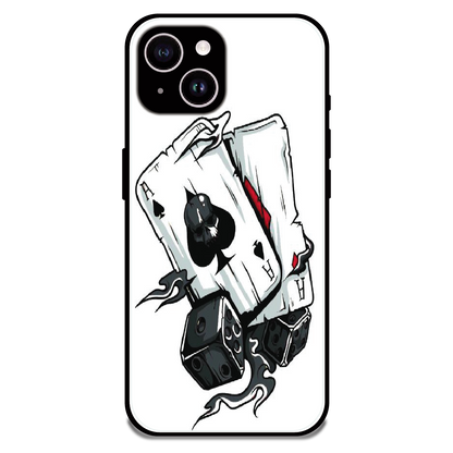 Aces & Dice - Glossy Metal Silicone Case For Apple iPhone 14 Plus