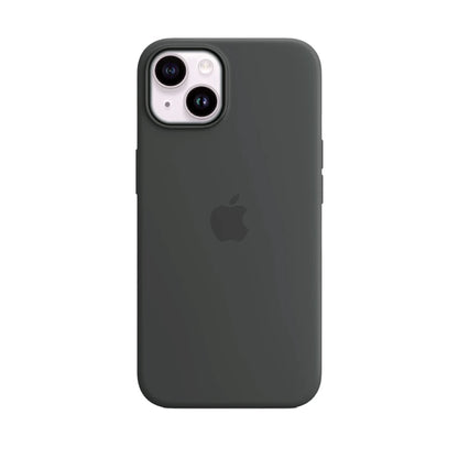Black Liquid Silicone Case For Apple iPhone 14 Plus