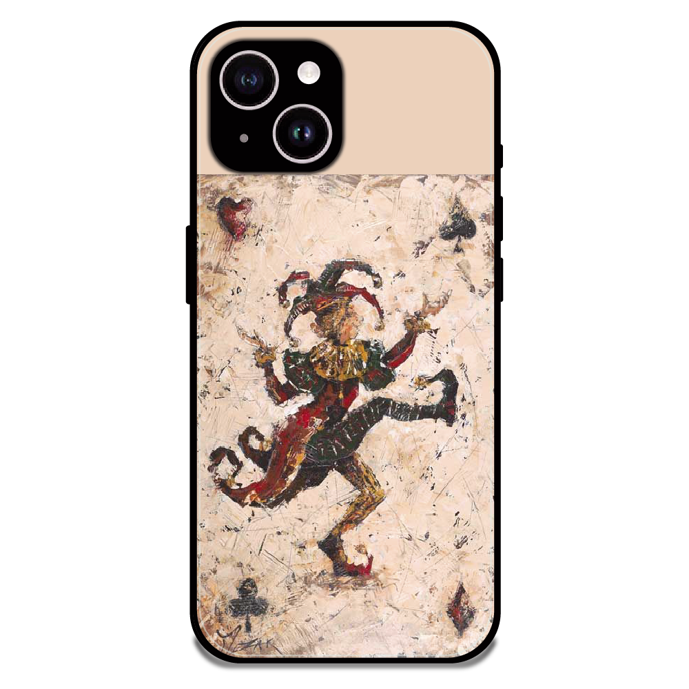 Abstract Dancing Figure Art - Glossy Metal Silicone Case For Apple iPhone 14 Plus