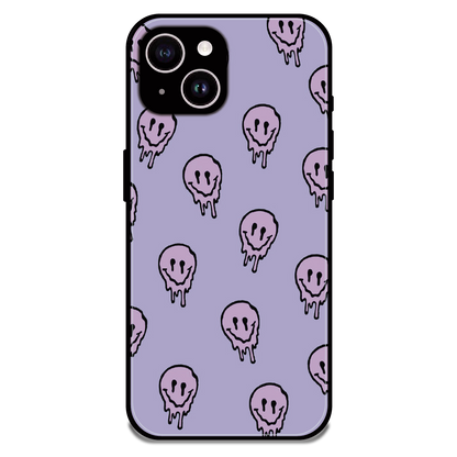 Funny Ghost - Glossy Metal Silicone Case For Apple iPhone 14 Plus