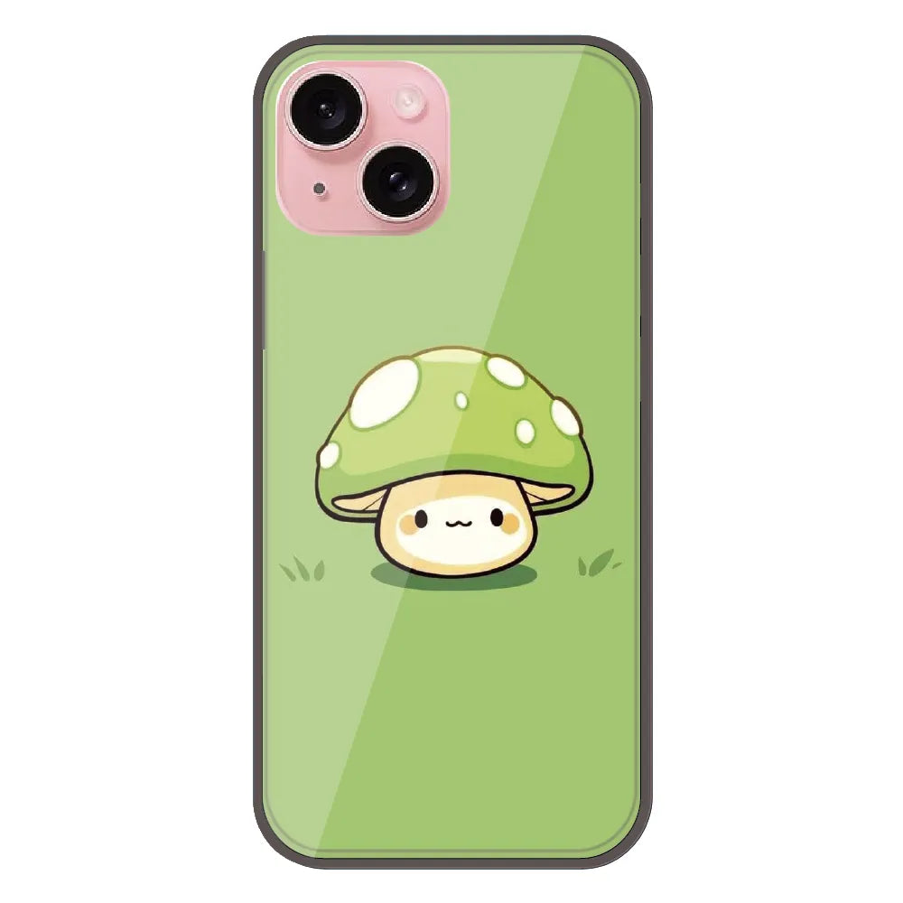 Cute Mushroom Character - Printed Silicone Case For Apple iPhone 14 Plus