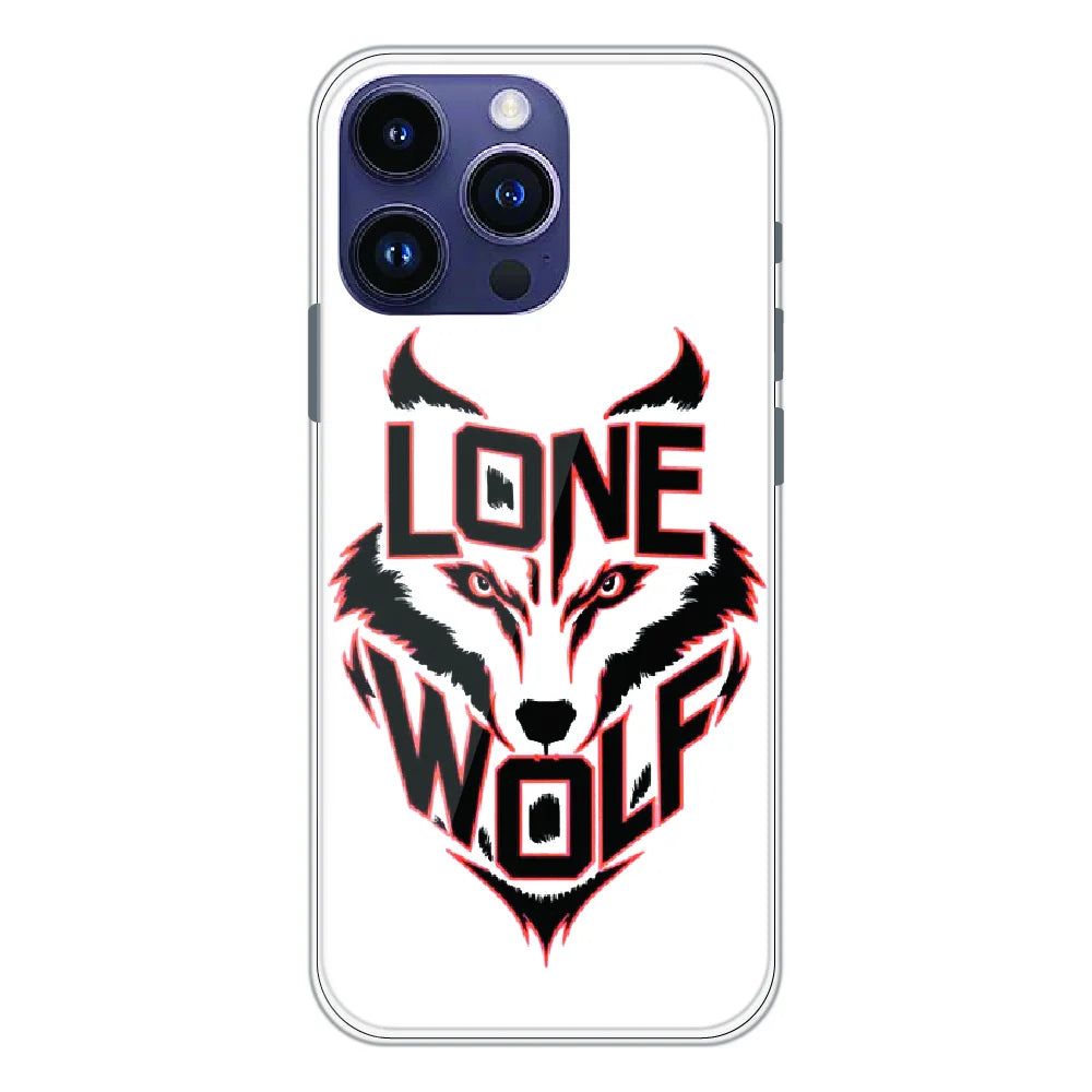 Lone Wolf Power Art - Printed Silicone Case For Apple iPhone 14 Pro