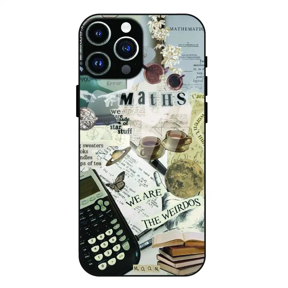 Study Vibes Maths - Glass Case For Apple iPhone 14 Pro Max