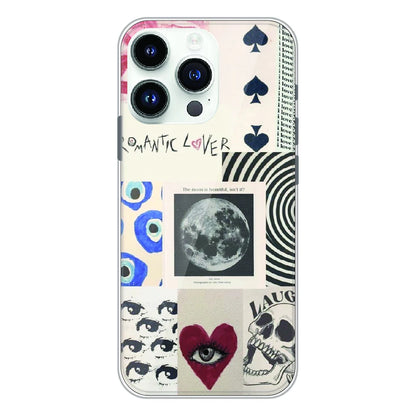 Romantic Art Collage - Printed Silicone Case For Apple iPhone 14 Pro Max
