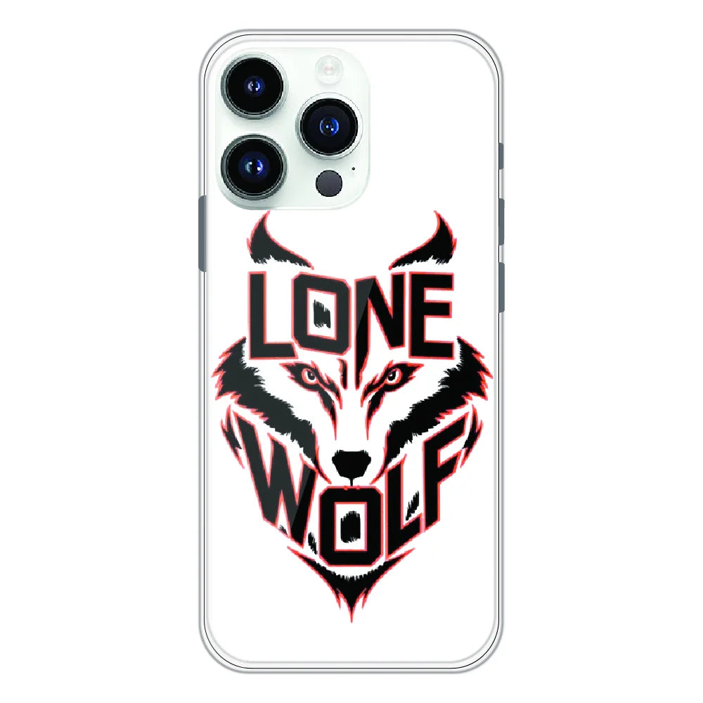 Lone Wolf Power Art - Printed Silicone Case For Apple iPhone 14 Pro Max