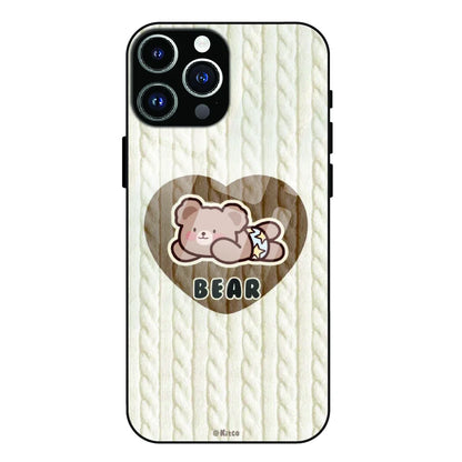 Bear Heart - Glass Case For Apple iPhone 14 Pro Max