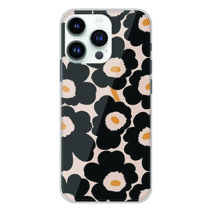 Bold Black Daisy Bloom - Printed Silicone Case For Apple iPhone 14 Pro Max