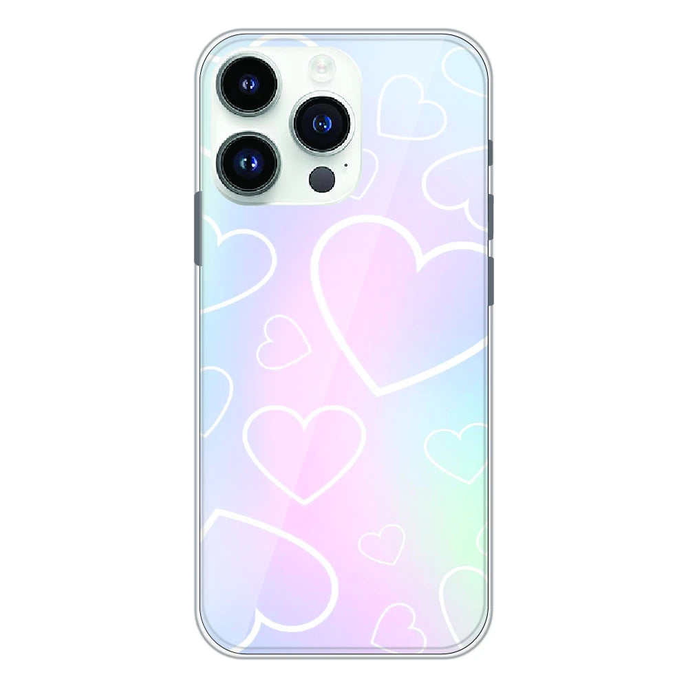 Pastel Heart Dream - Printed Silicone Case For Apple iPhone 14 Pro Max