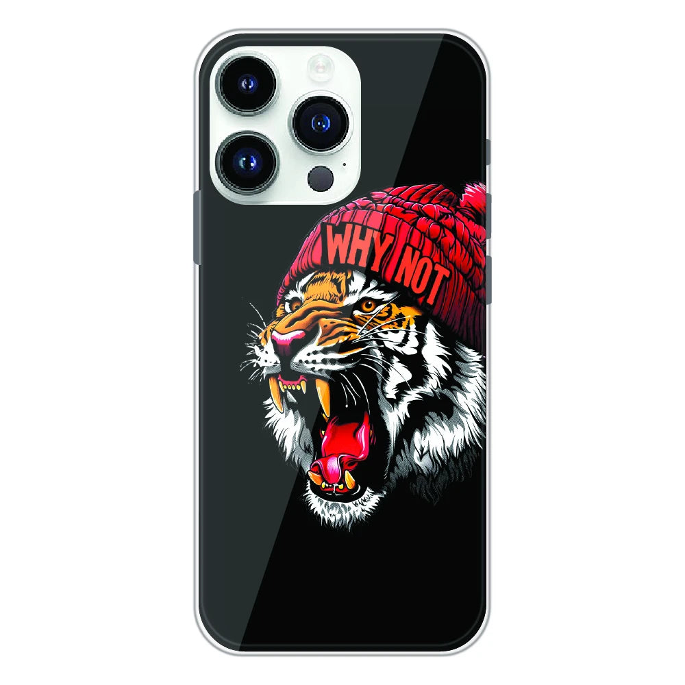 Why Not Tiger Street Art - Printed Silicone Case For Apple iPhone 14 Pro Max
