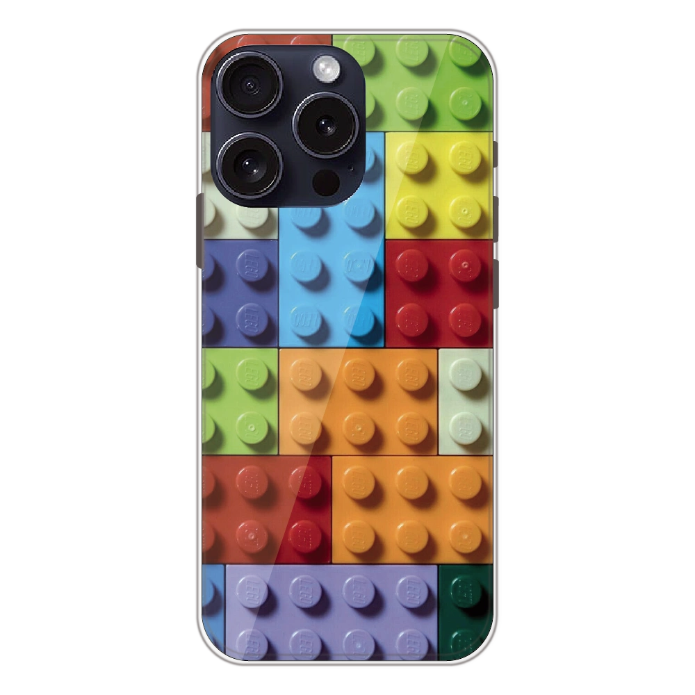 3D Brick Texture - Printed Silicone Case For Apple iPhone 14 Pro Max