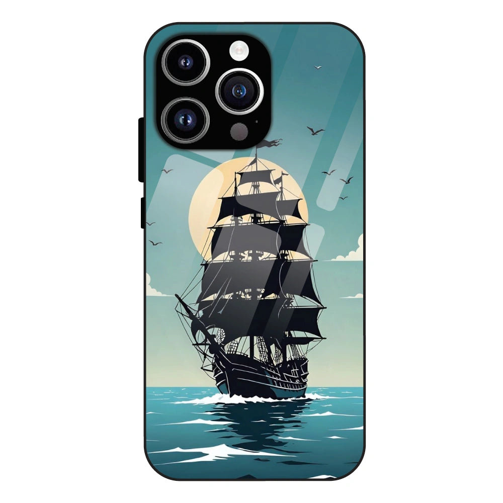 Nautical Sea Adventure - Glass Case For Apple iPhone 14 Pro Max