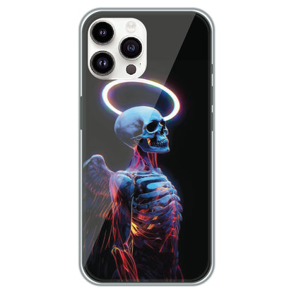 Angel Skeleton - Printed Silicone Case for Apple iPhone 14 Pro Max