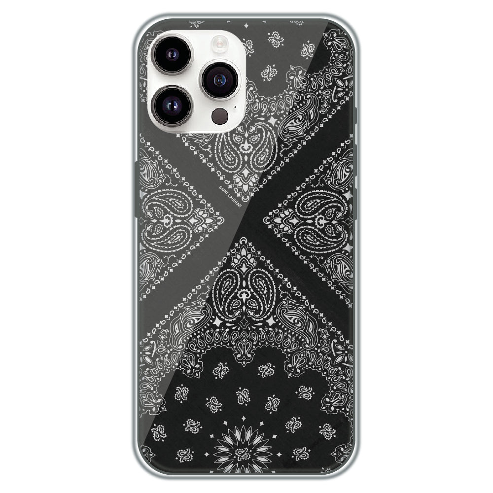 Black Bandana - Printed Silicone Case for Apple iPhone 14 Pro Max