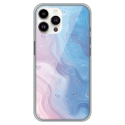 Dreamy Marble Smiles - Printed Silicone Case for Apple iPhone 14 Pro Max