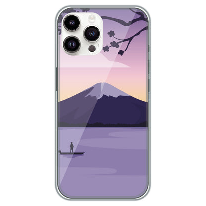 Fuji Twilight - Printed Silicone Case for Apple iPhone 14 Pro Max