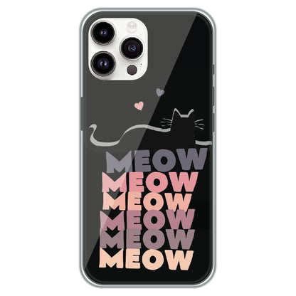 Meow Meow Meow - Printed Silicone Case for Apple iPhone 14 Pro Max