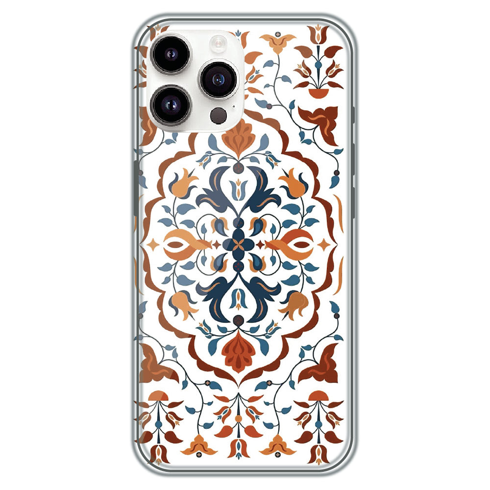 Ottoman Floral Medallion - Printed Silicone Case for Apple iPhone 14 Pro Max
