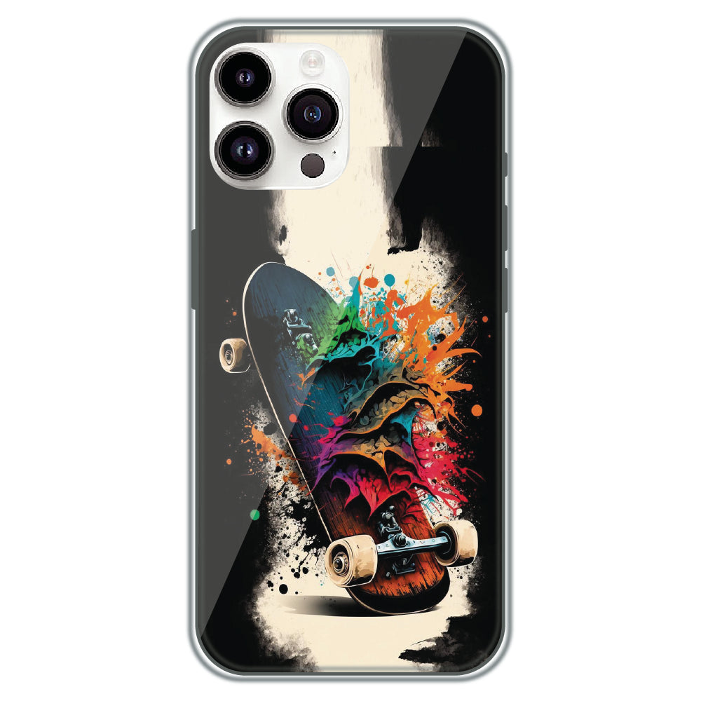 Splash Skate - Printed Silicone Case for Apple iPhone 14 Pro Max