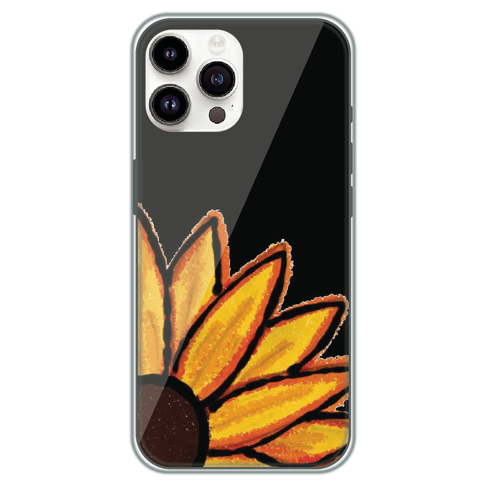 Sunflower Petals - Printed Silicone Case for Apple iPhone 14 Pro Max