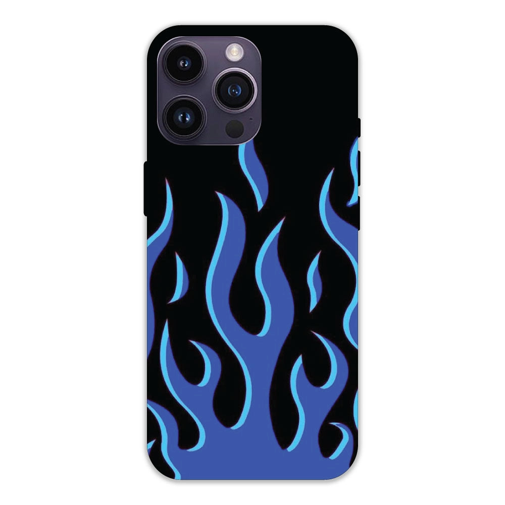 Blue Flames Hard Case For Apple iPhone 14 pro max Models