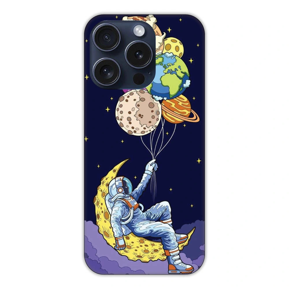 Astronaut & Balloons Hard Case Apple iPhone 14 Pro Max Models