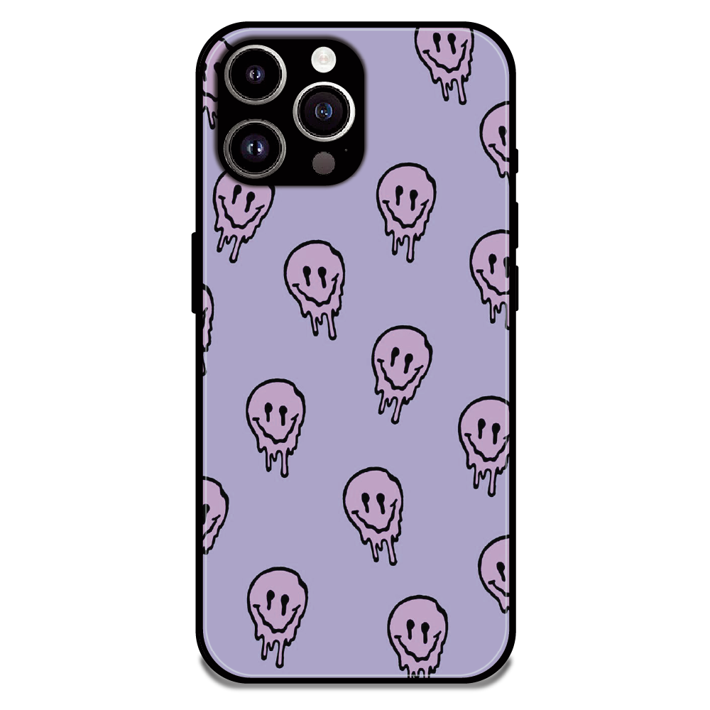 Funny Ghost - Glossy Metal Silicone Case For Apple iPhone 14 Pro Max