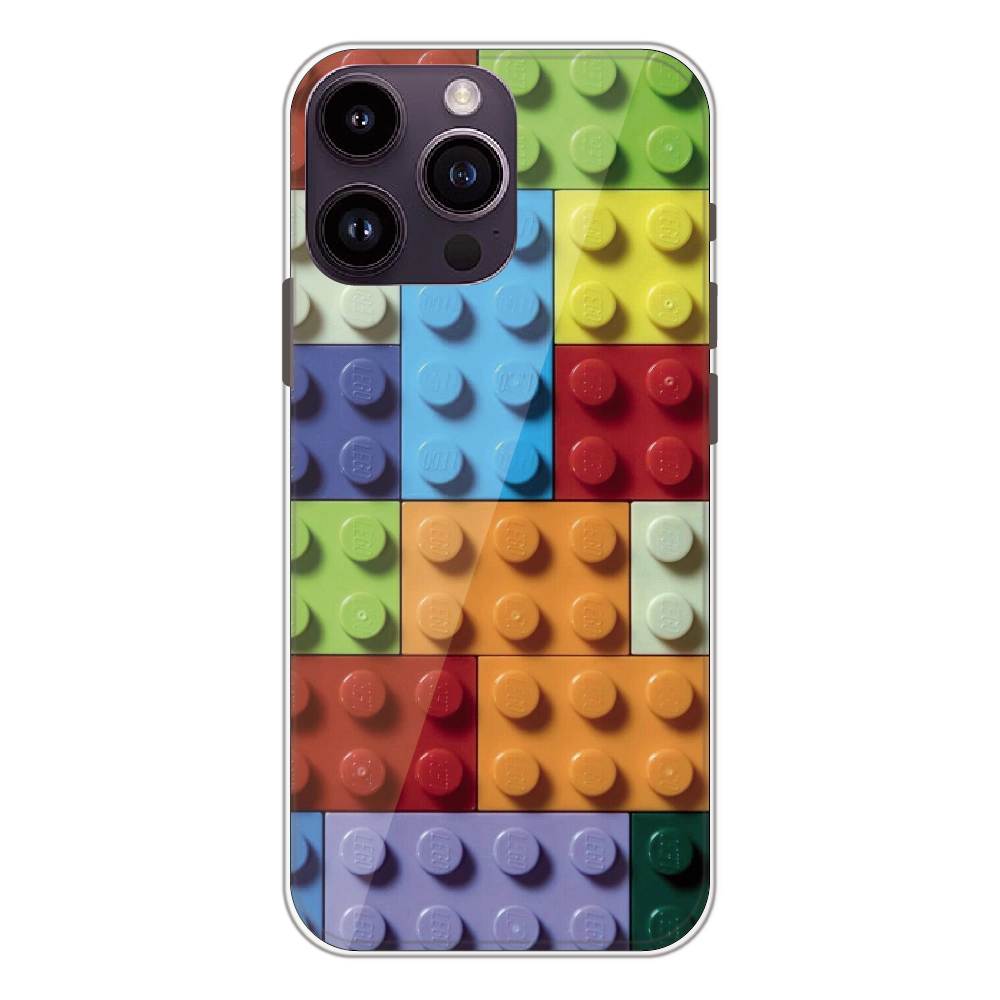 3D Brick Texture - Printed Silicone Case For Apple iPhone 14 Pro
