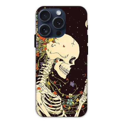 Floral Skeleton Hard Case Apple iPhone 14 Pro Models