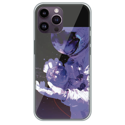 Astronaut in Space - Printed Silicone Case for Apple iPhone 14 Pro
