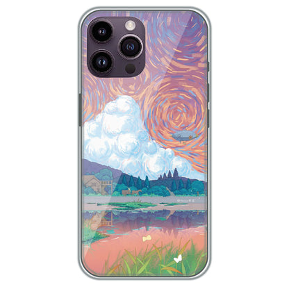 Dreamy Countryside - Printed Silicone Case for Apple iPhone 14 Pro