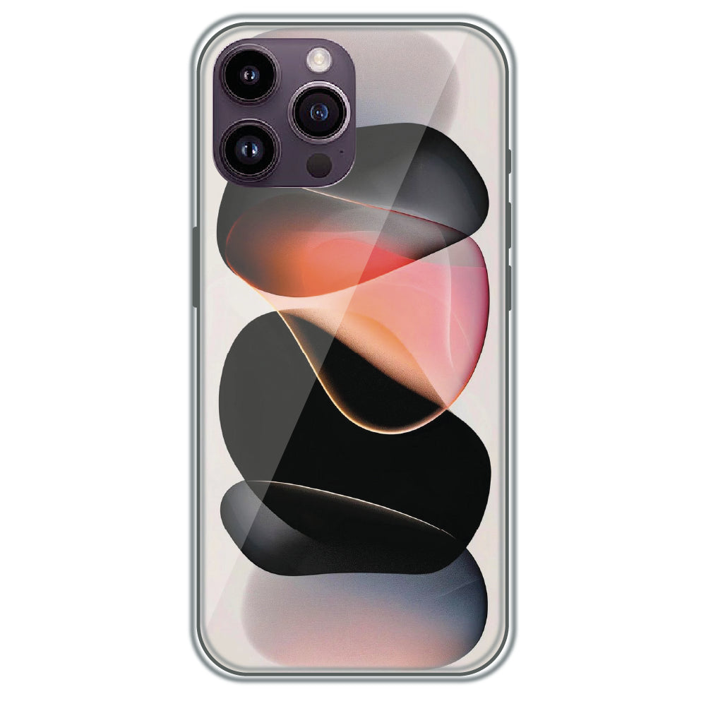Floating Stones - Printed Silicone Case for Apple iPhone 14 Pro
