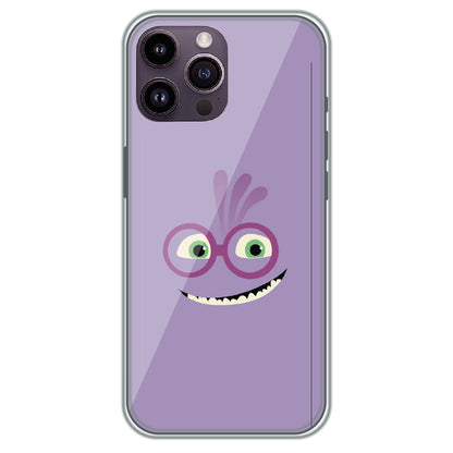 Grinning Purple Monster - Printed Silicone Case for Apple iPhone 14 Pro