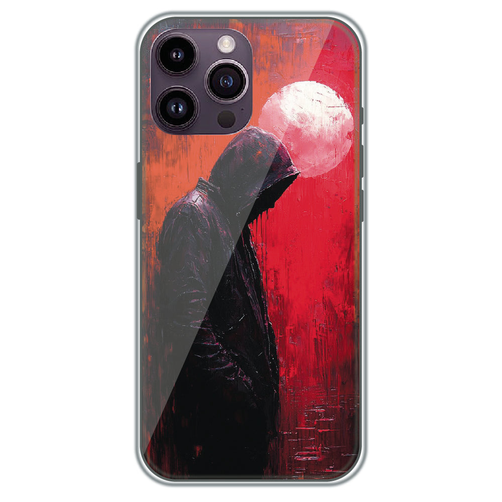 Hooded Silhouette - Printed Silicone Case for Apple iPhone 14 Pro