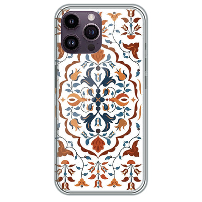Ottoman Floral Medallion - Printed Silicone Case for Apple iPhone 14 Pro