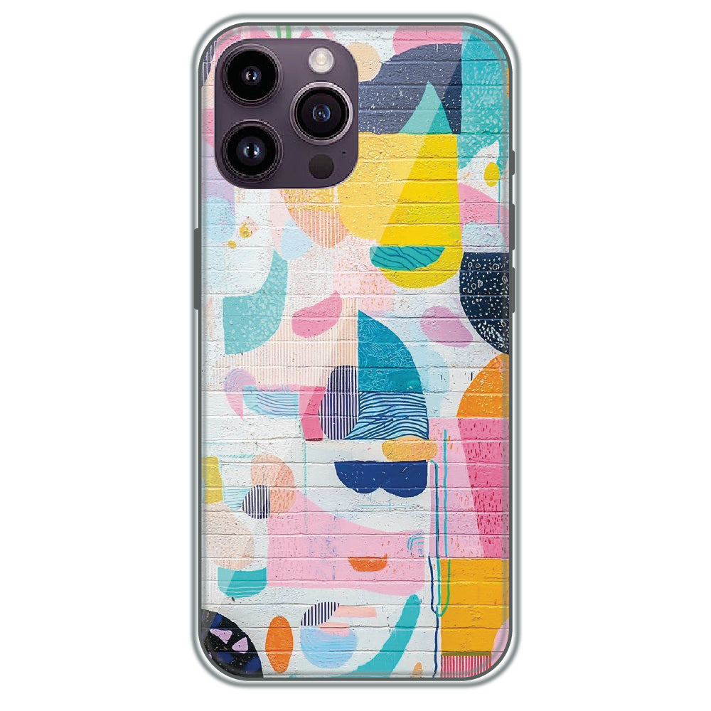 Painted Wall Mural - Printed Silicone Case for Apple iPhone 14 Pro
