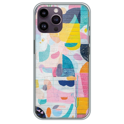 Painted Wall Mural - Printed Silicone Case for Apple iPhone 14 Pro