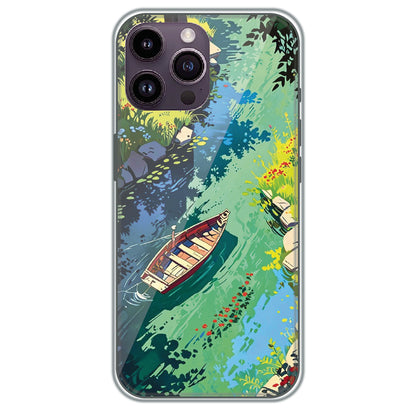 River Journey - Printed Silicone Case for Apple iPhone 14 Pro