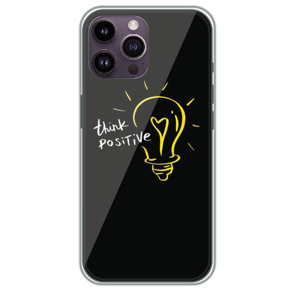 Think Positive - Printed Silicone Case for Apple iPhone 14 Pro