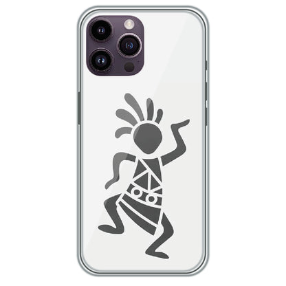 Tribal Dancer - Printed Silicone Case for Apple iPhone 14 Pro