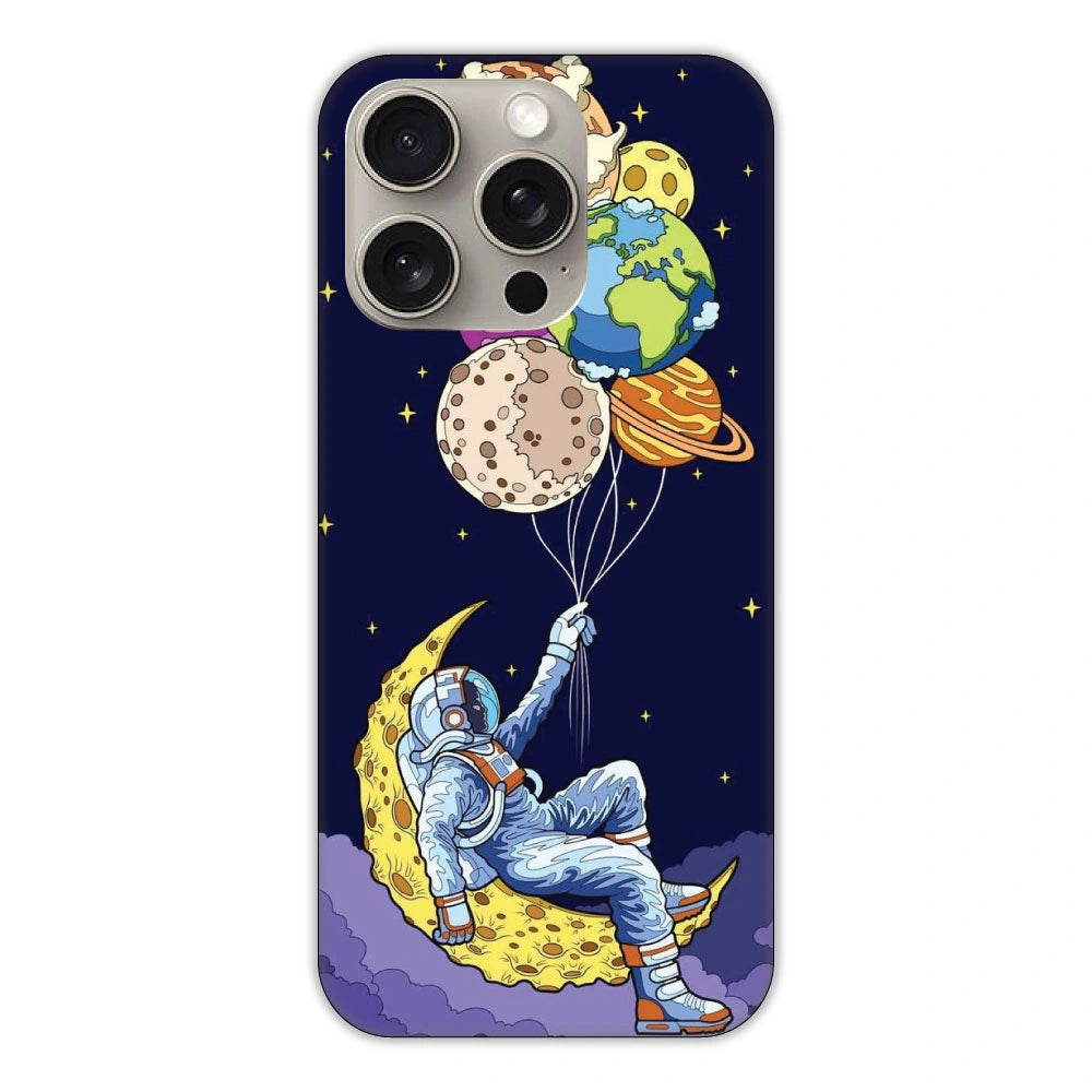 Astronaut & Balloons Hard Case Apple iPhone 14 Pro Models