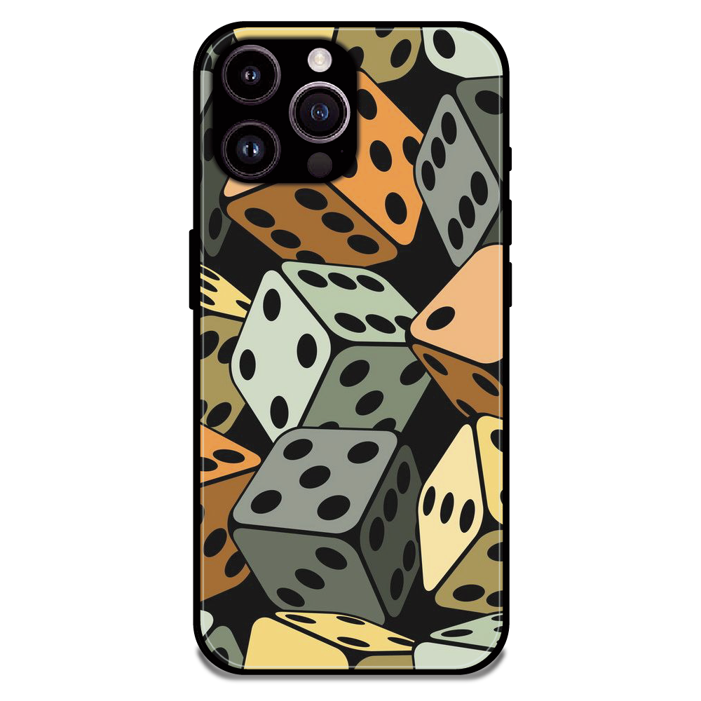Dice - Glossy Metal Silicone Case For Apple iPhone 14 Pro