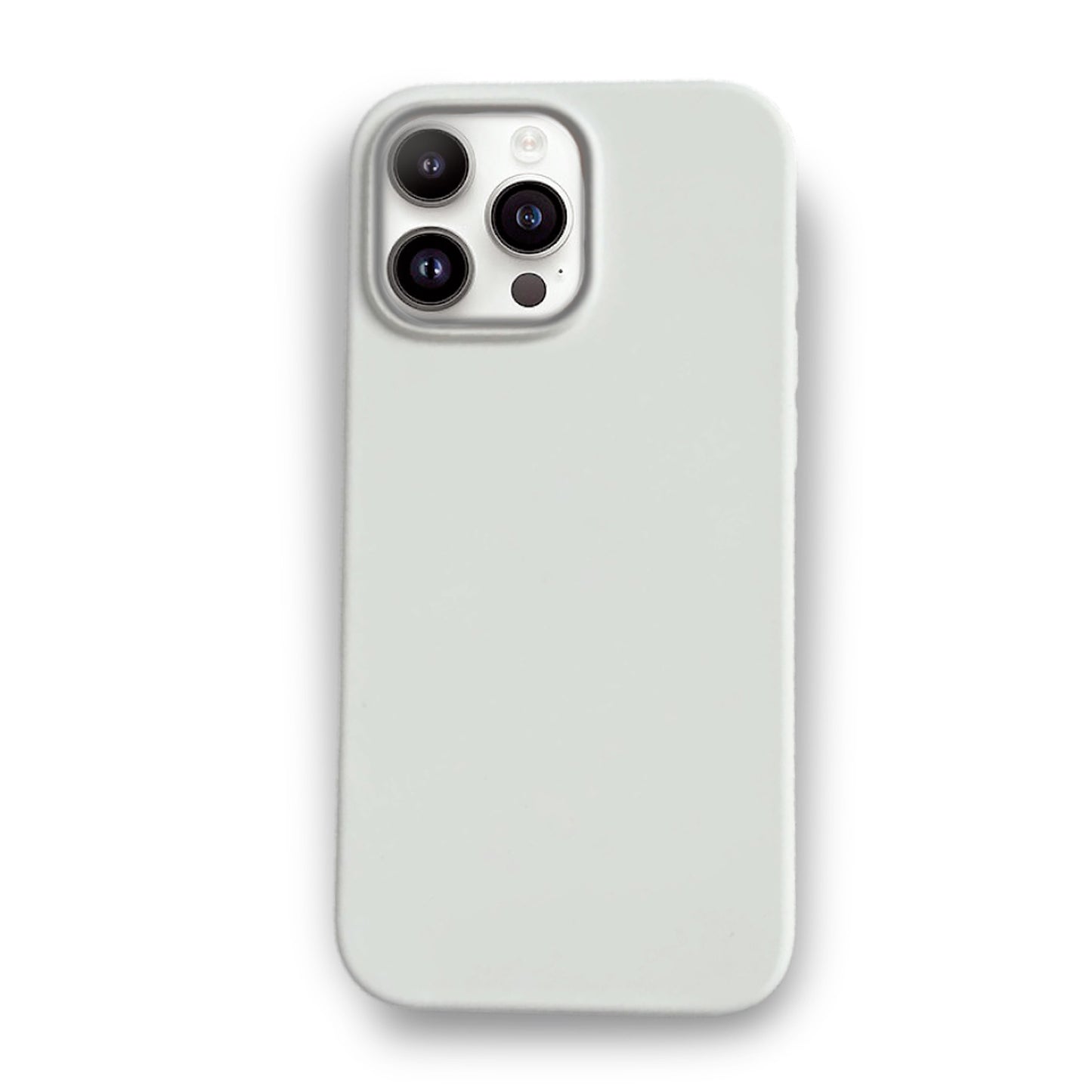 White Liquid Silicone Case For Apple iPhone Models
