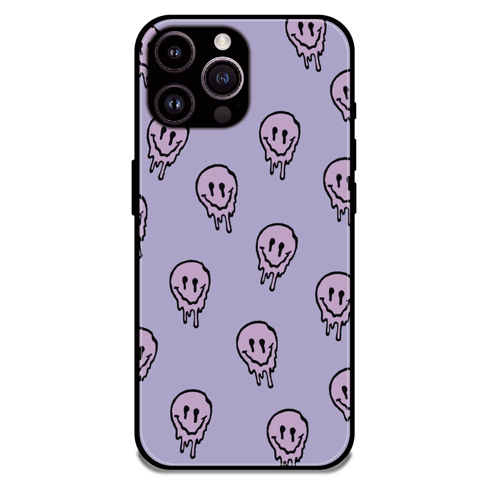 Funny Ghost - Glossy Metal Silicone Case For Apple iPhone 14 Pro