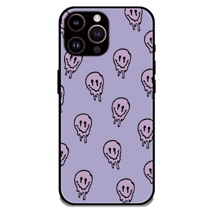 Funny Ghost - Glossy Metal Silicone Case For Apple iPhone 14 Pro
