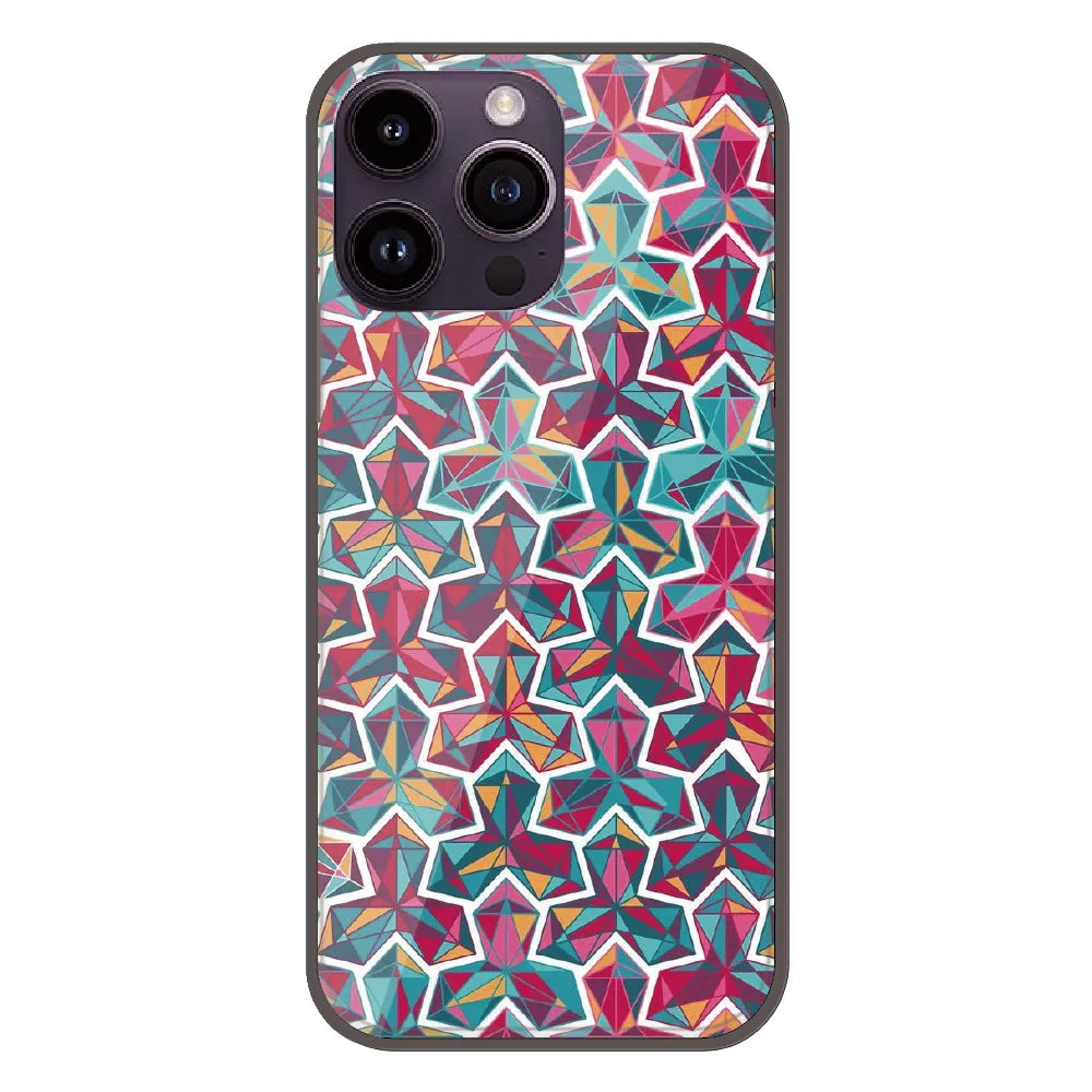 Colorful Abstract - Printed Silicone Case For Apple iPhone 14 Pro