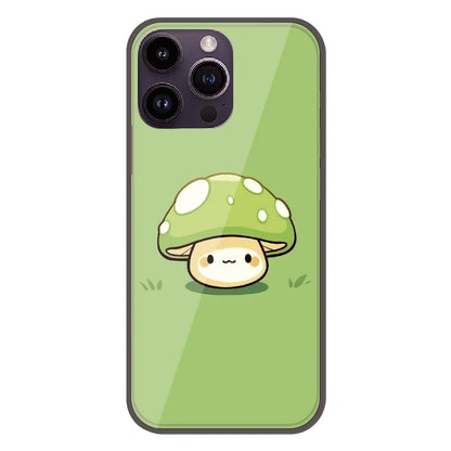 Cute Mushroom Character - Printed Silicone Case For Apple iPhone 14 Pro