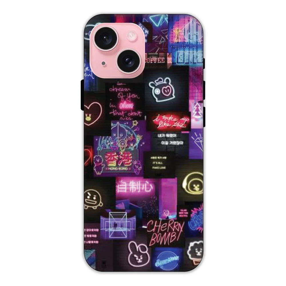 Neon Collage Hard Case Apple iPhone 14 Models