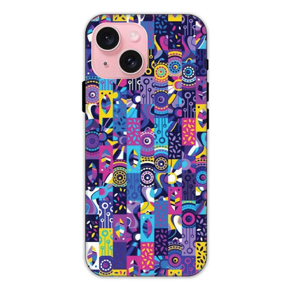 Purple Geometric Art Apple iPhone 14 Models