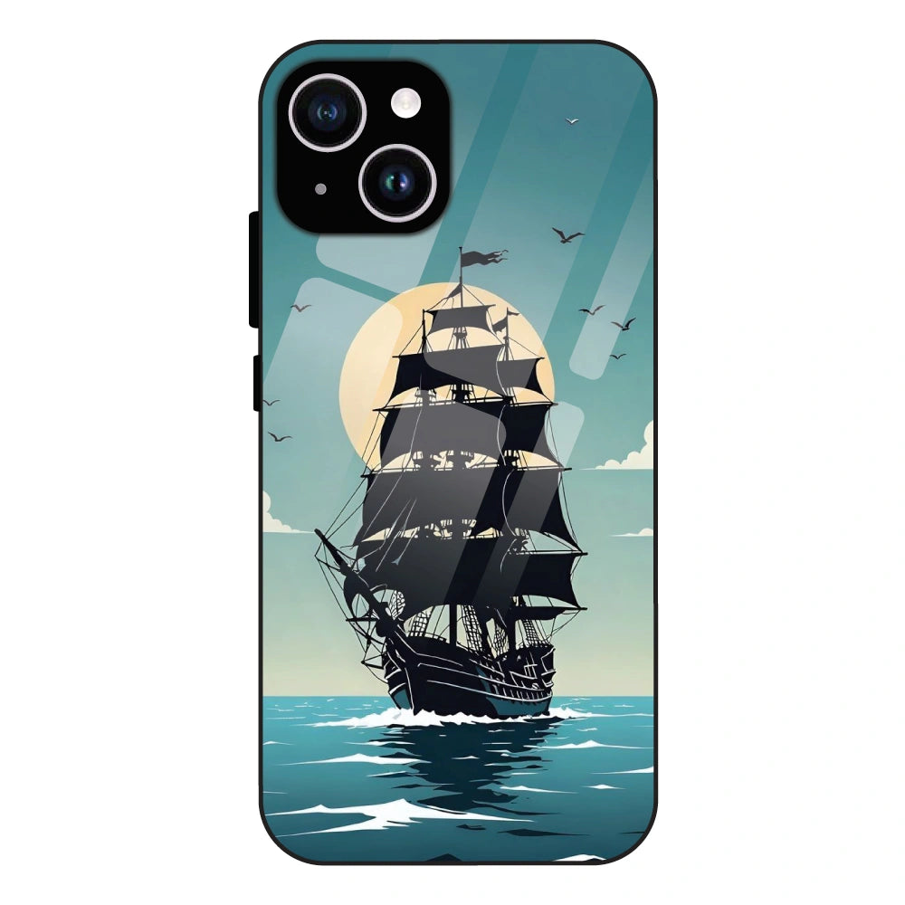 Nautical Sea Adventure - Glass Case For Apple iPhone 14